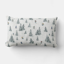 Almofada Lombar Esquiadores alpinos e Yetis oculto - Esqui Descida