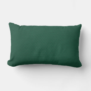 Almofada Lombar Estilo de Fibra de Carbono Verde Teal Impressão