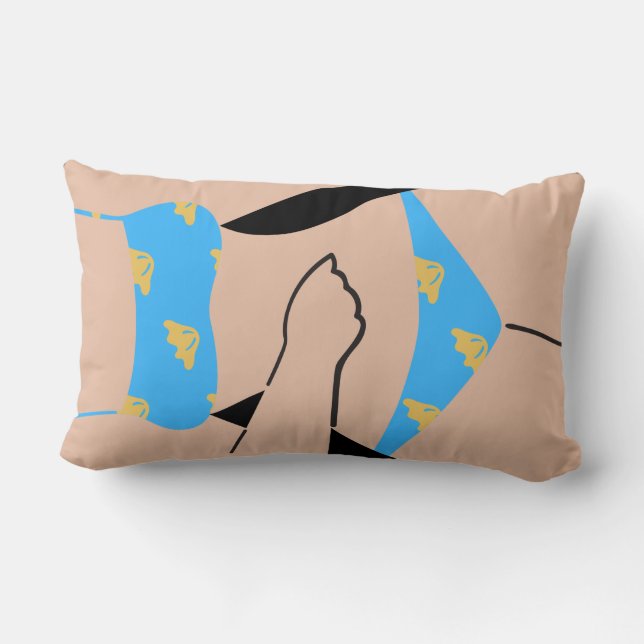 Almofada Lombar estilo de forma do corpo (Verso)