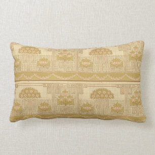 Almofada Lombar Estilo de Missão de Vintage Floral e Padrão de Cha
