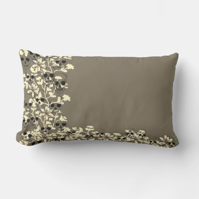Almofada Lombar Estilo de Retro Vintage - Skull (Frente)