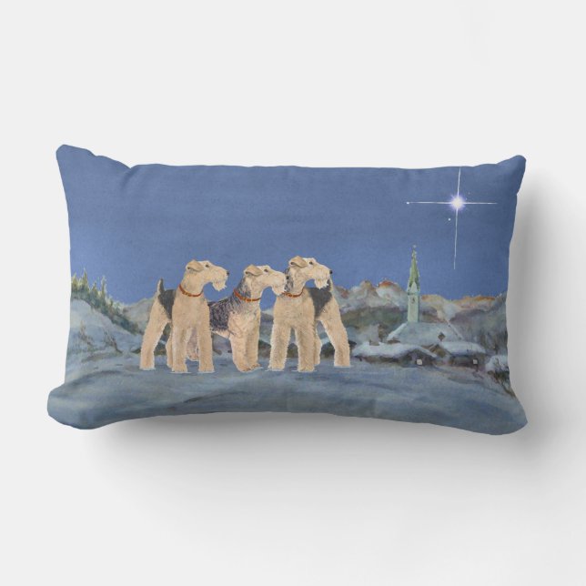 Almofada Lombar Estrela de Natal (Frente)