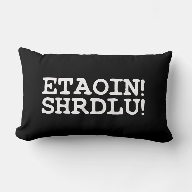 ALMOFADA LOMBAR ETAOIN! SHRDLU! (Frente)