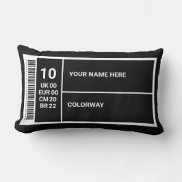 Almofada Lombar Etiqueta de Caixa de Calçado Personalizável para D