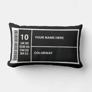 Almofada Lombar Etiqueta de Caixa de Calçado Personalizável para D