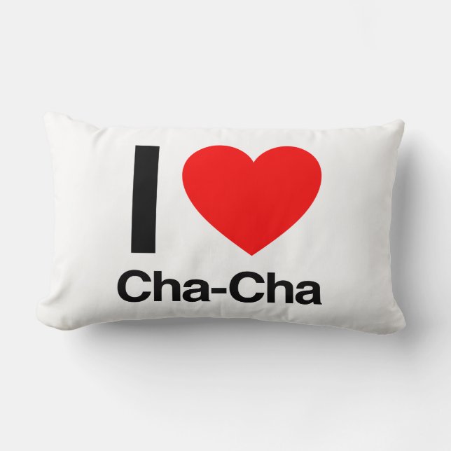 Almofada Lombar eu amo cha-cha (Frente)