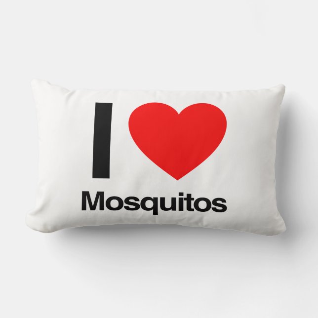 Almofada Lombar eu amo mosquitos (Frente)