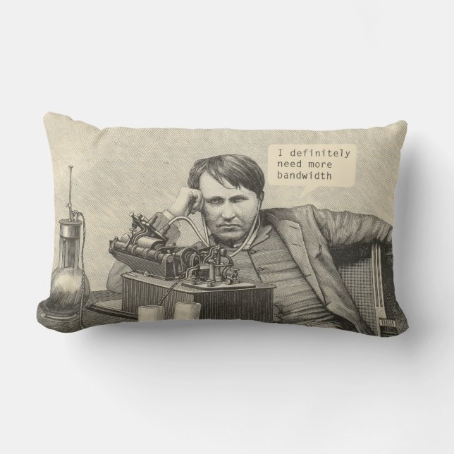 Almofada Lombar Eu definitivamente preciso de mais largura de band (Frente)