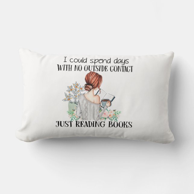 Almofada Lombar Eu Poderia Passar Dias Sem Contato No Exterior Ape (Frente)