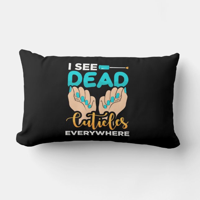 Almofada Lombar Eu Vejo Círculos Em Todo Lugar (Frente)