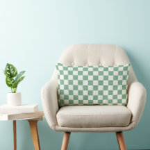 Eucalyptus mist checkerboard pattern