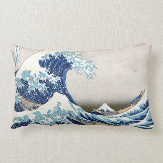 Almofada Lombar Excelente Wave Off Kanagawa Vintage Fine Japonês