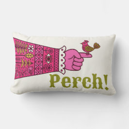 Almofada Lombar Fab Retro Folk Art Pointing Hand Manicule