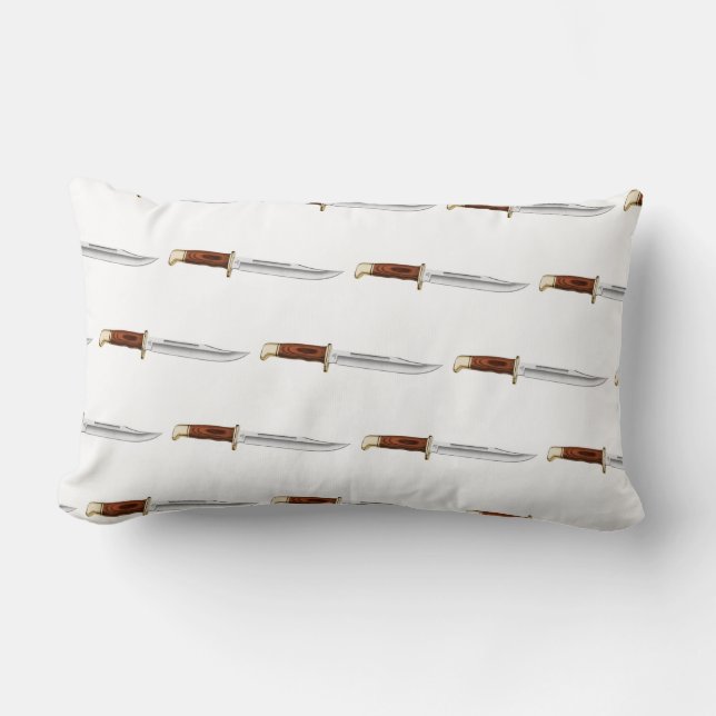 Almofada Lombar Faca de caça fixa à lâmina (Frente)