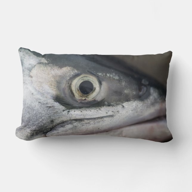 Almofada Lombar Face de Salmão de Prata (Frente)