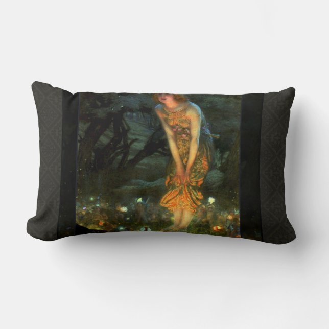 Almofada Lombar Fadas do Círculo Láteo Fairies no meio da véspera  (Frente)