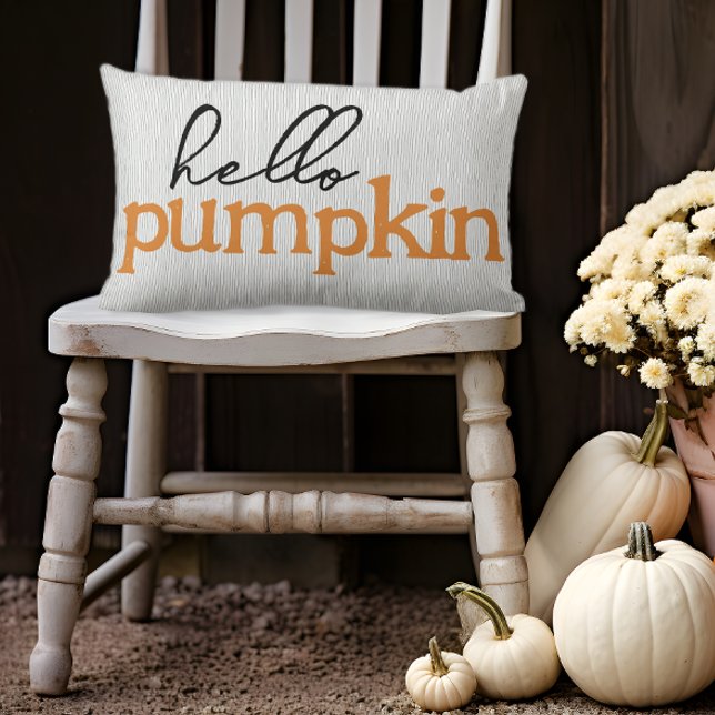 Almofada Lombar Fall Hello Pumpkin (Hello Pumpkin Fall Pillow)