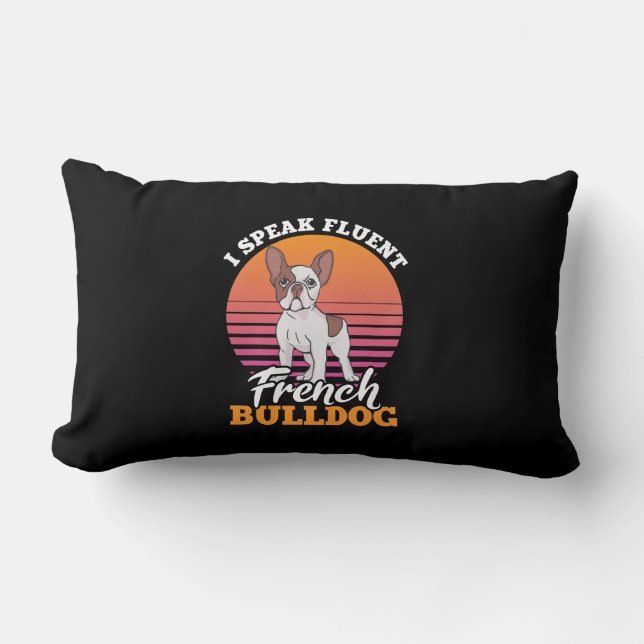 Almofada Lombar Falo Fluent French Bulldog Frenchie Clos Gift (Frente)