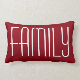 Almofada Lombar Família e travesseiro lombar vermelho 13" da casa
