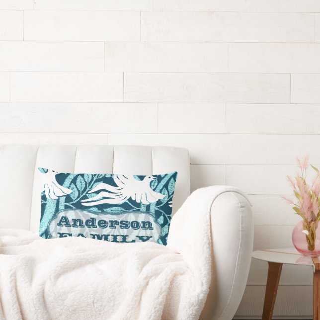 Almofada Lombar Família Personalizada De Pássaros Com Amor Estabel (Sofá)