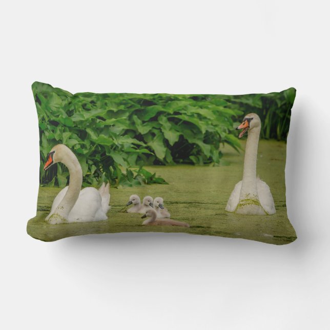 Almofada Lombar Família Swan (Frente)