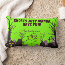 Almofada Lombar Fantasmas Só Querem Divertir-Se! Nome da Família P