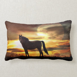 Almofada Lombar Fantástico Cavalo Surreal no Travesseiro decorati