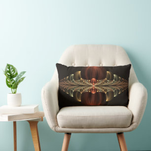 Almofada Lombar Fantasy Construction Shiny Abstrato Fractal Art