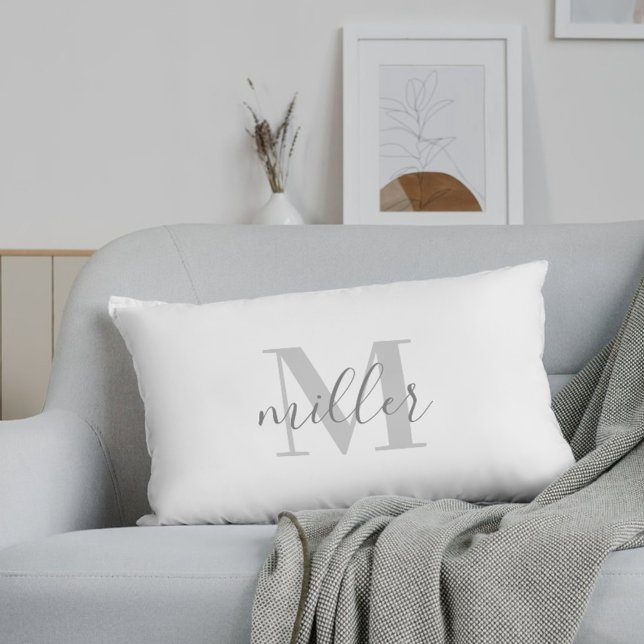 Almofada Lombar Farmhouse Black Buffalo Family Nome da família da  (Criador carregado)