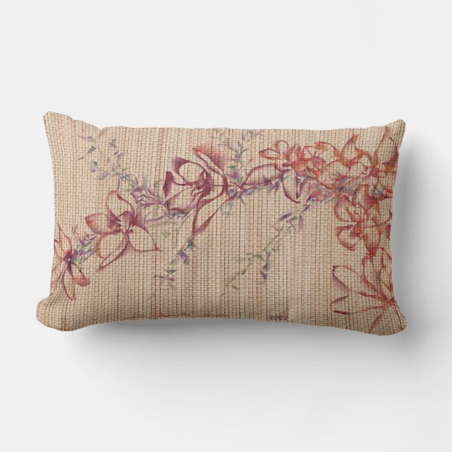 Almofada Lombar Faux Bamboo Original Art Yoga Mat (Frente)