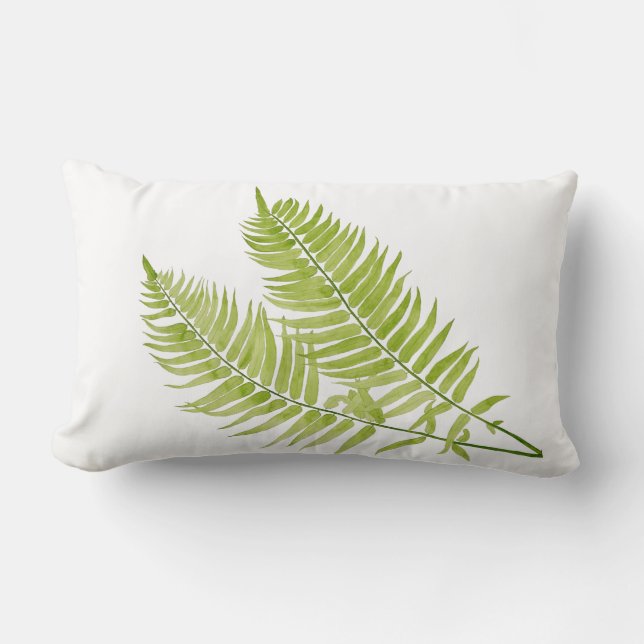 Almofada Lombar Feathery Fern em um Travesseiro lombar (Frente)