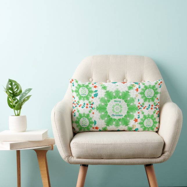 Almofada Lombar Feliz Natal (Cadeira)