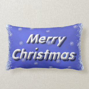 Almofada Lombar Feliz Natal 3D gelado