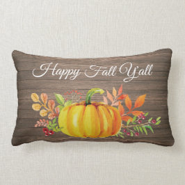 Almofada Lombar Feliz outono Vocês todos Russos Pumpkin de Aquarel