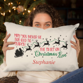 Almofada Lombar Feliz Papai noel De Natal Em Sua Silhueta De Semen