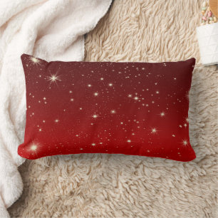 Almofada Lombar Feriado Azul Floco de Neve Natal Decorativo Feriad
