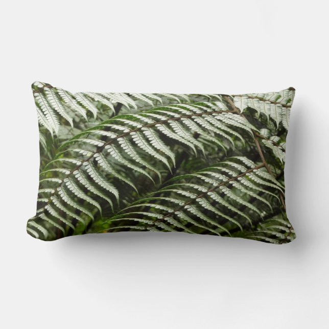 Almofada Lombar Fern Fronds II Dark Green Nature (Frente)