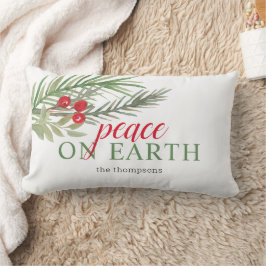 Almofada Lombar Festas de Natal Verdejante Paz na Terra