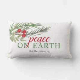 Almofada Lombar Festas de Natal Verdejante Paz na Terra