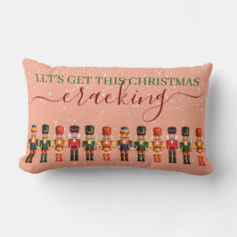 Almofada Lombar Festivo Moderno Xmas Cor-de-Rosa, Quebra-Nozes