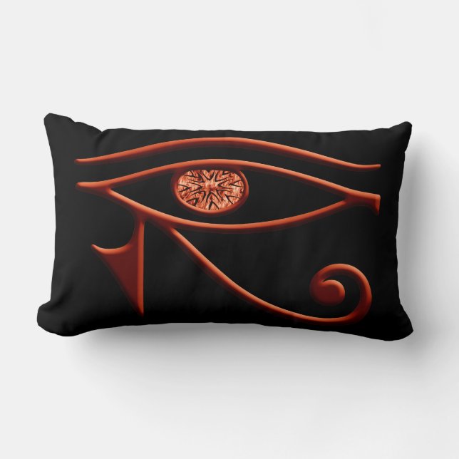 Almofada Lombar Fiery Eye of Horus Travesseiro decorativo (Frente)