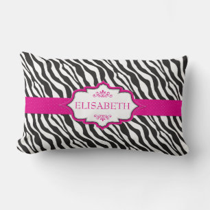 Almofada Lombar Fita cor-de-rosa da zebra