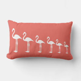 Almofada Lombar Flamingo Evolution Coral Travesseiro decorativo