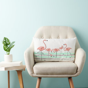 Almofada Lombar Flamingo Ocean Group pink back lumbar