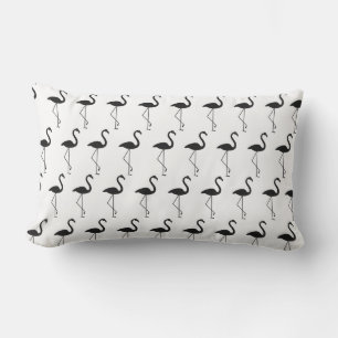 Almofada Lombar Flamingos Preto e Branco - Ao Ar Livre