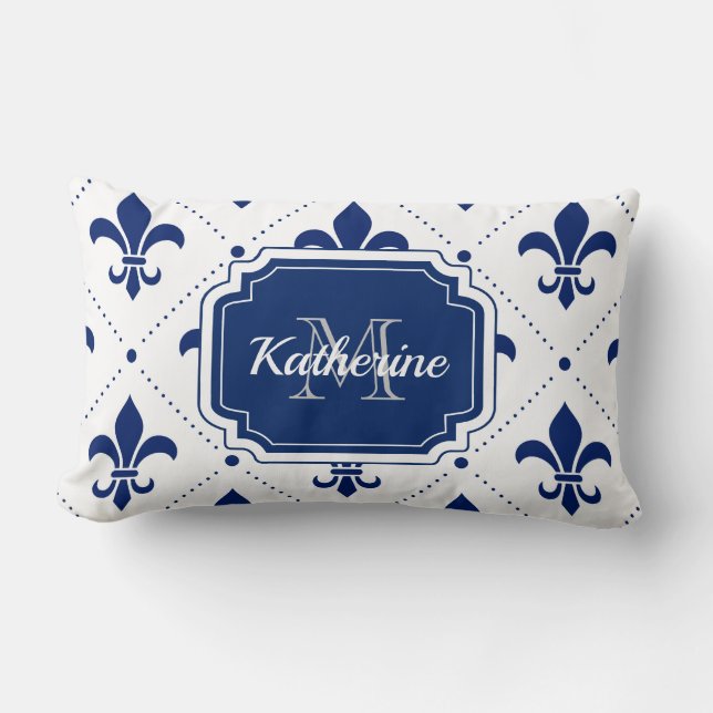 Almofada Lombar Fleur-de-lis Pattern (Frente)