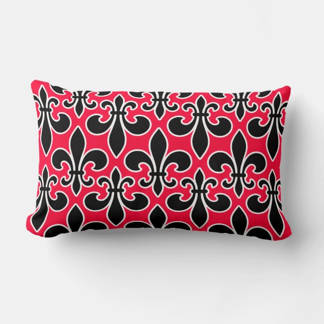 Almofada Lombar Fleur De Lis Wallpapered (Frente)