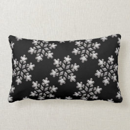 Almofada Lombar Flocos De Neve Brancos De Inverno No Travesseiro D
