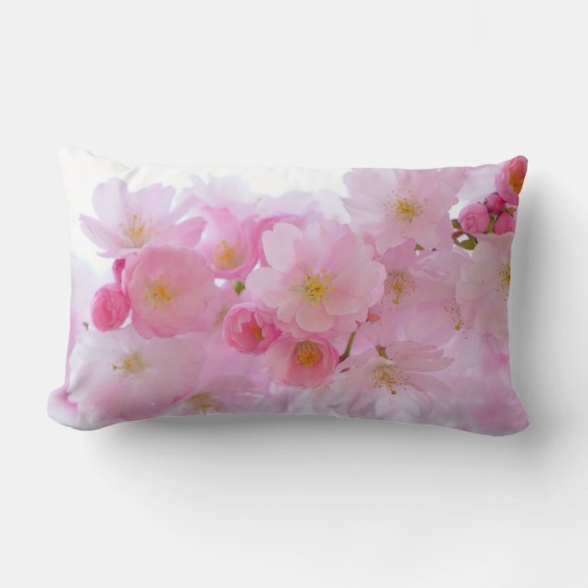 Almofada Lombar Flor de árvore de cereja japonesa (Frente)