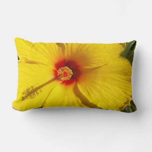 Almofada Lombar Flor de Hibiscus Amarelo